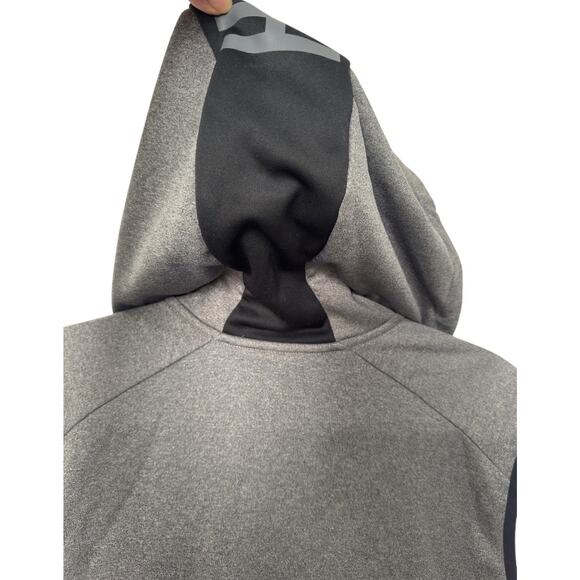 Nike Hoodie Mens Medium Gray Hoodie Pullover Casual Full Zip Sleeveless Gym - Picture 6 of 10